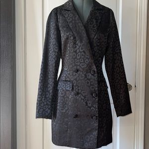 Leopard blazer dress